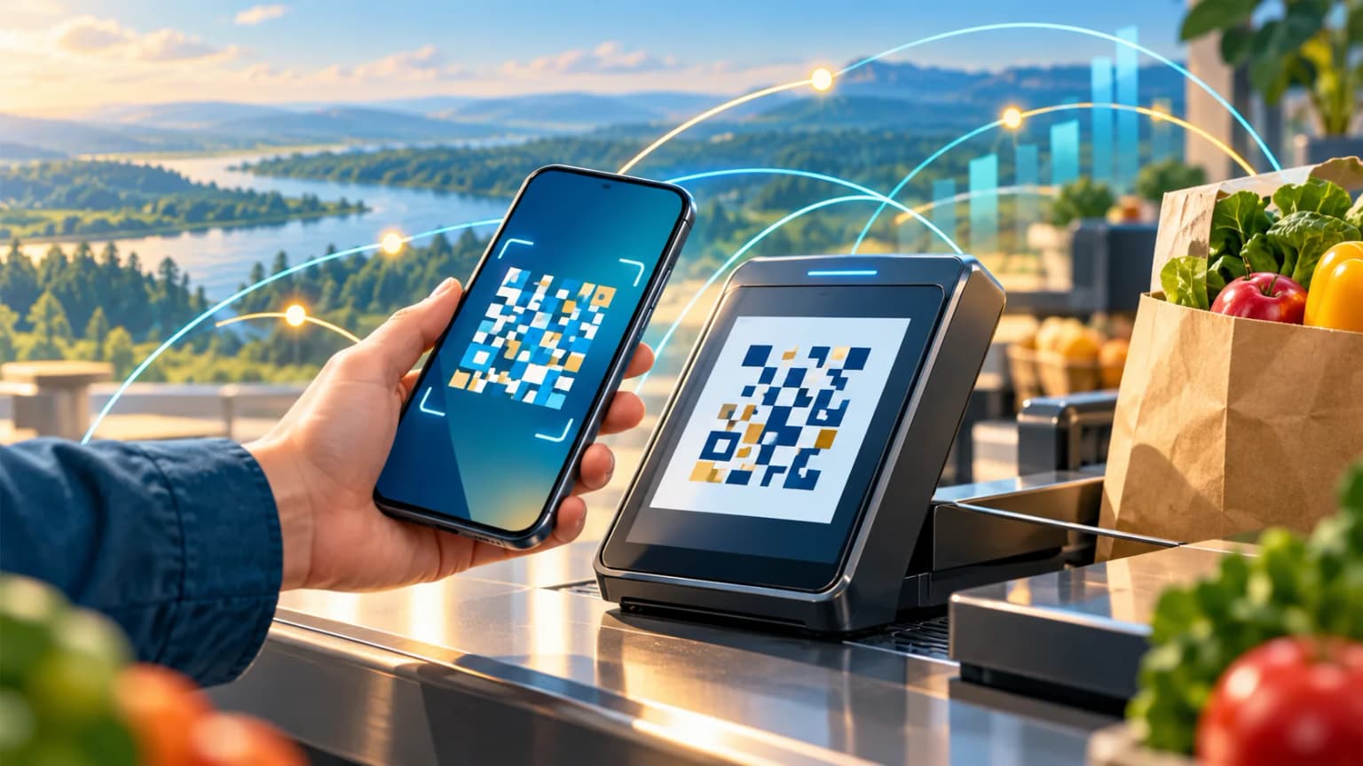 Иллюстрация к материалу «В Ставропольском крае число QR-платежей выросло на 15% за полгода»