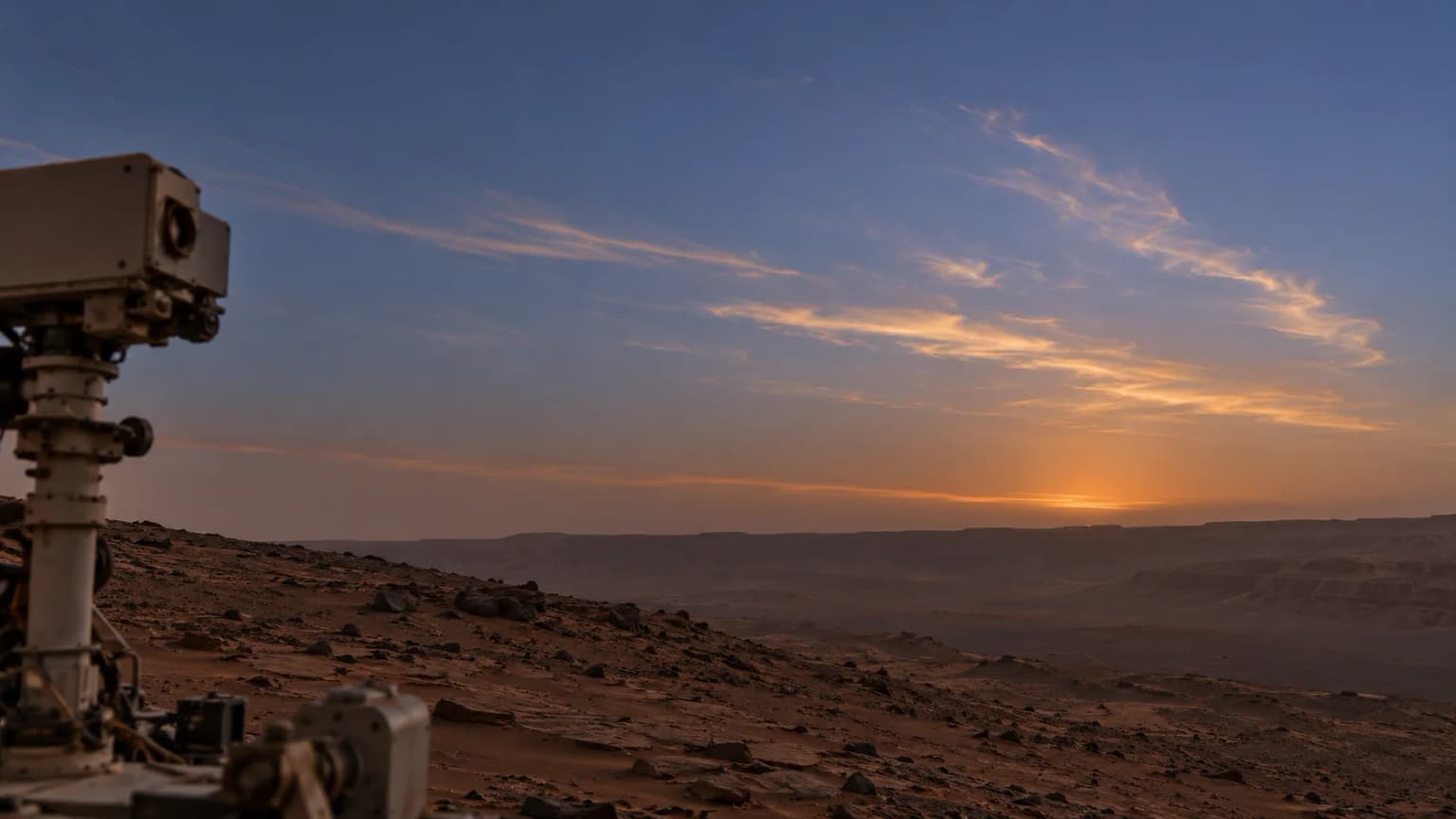 Иллюстрация к материалу «Как Curiosity снимает сумеречные облака на Марсе»