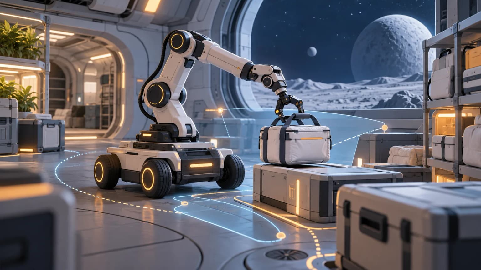 Иллюстрация к материалу «Google и NASA испытали робота-помощника для дальних космических миссий»