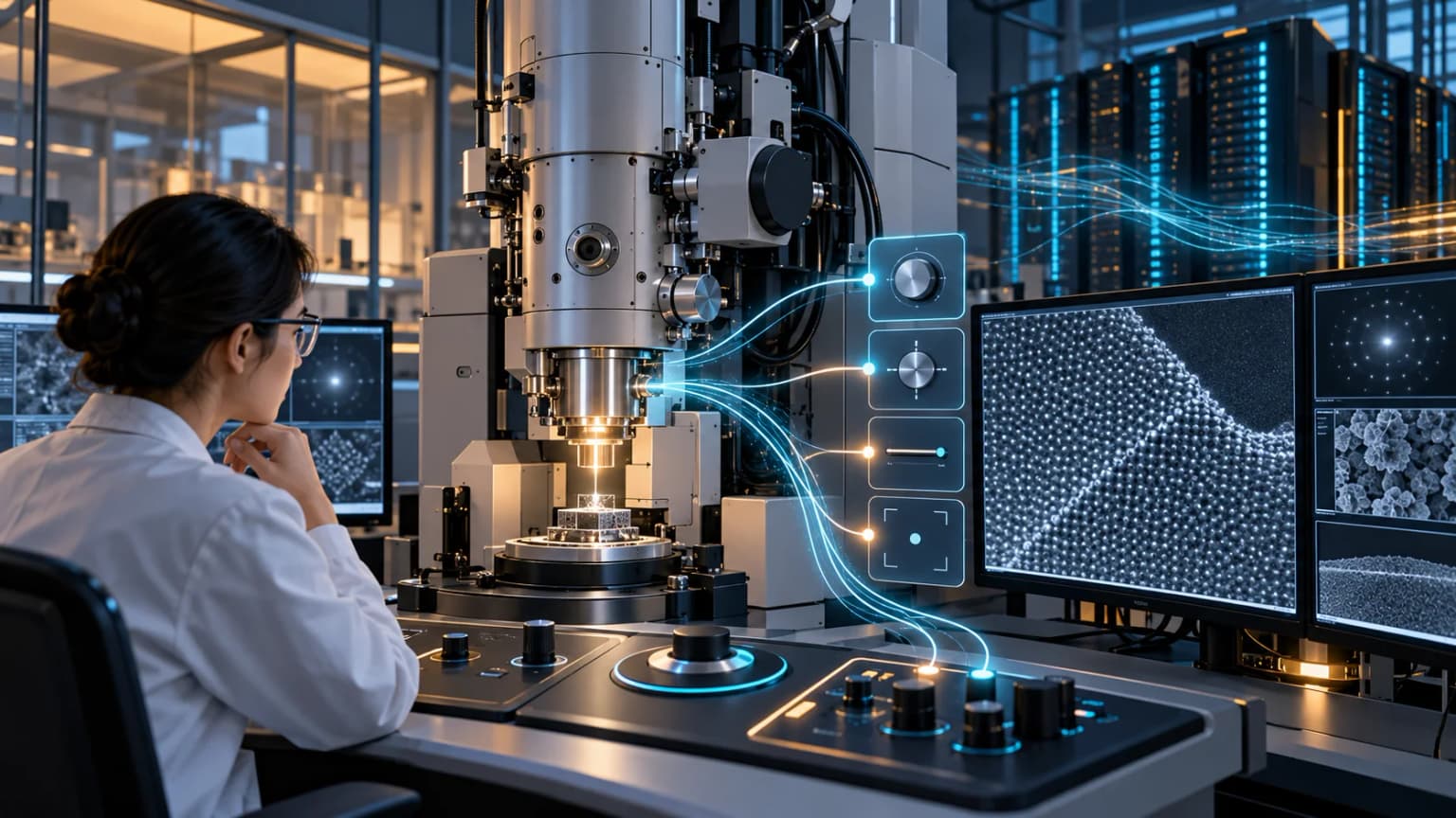 Иллюстрация к материалу «ИИ-ассистент Berkeley Lab научился управлять электронным микроскопом»