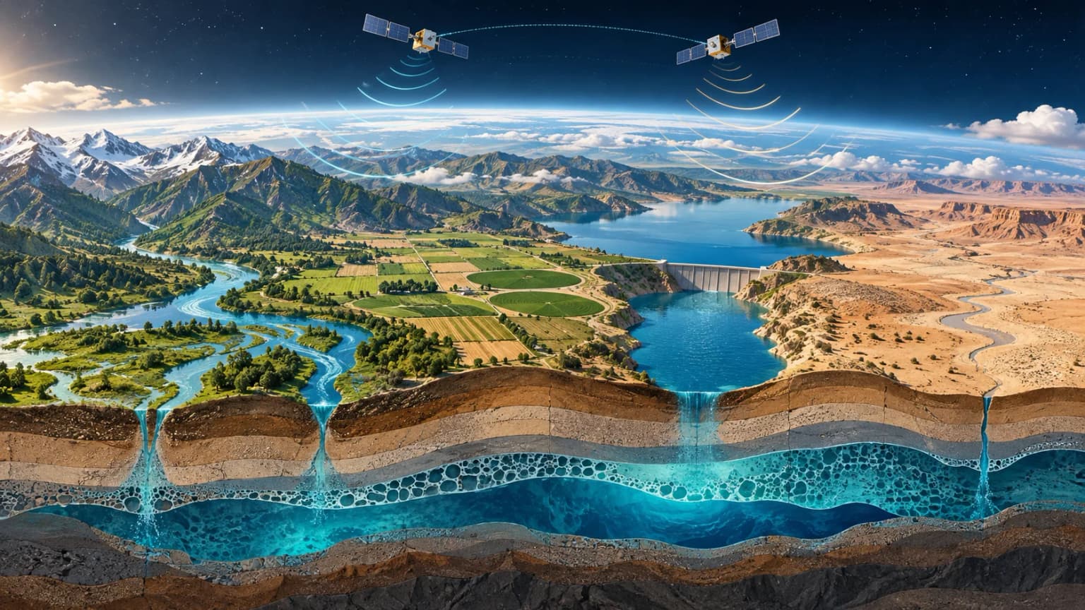 Иллюстрация к материалу «NASA: влияние человека на запасы воды заметно в 40 регионах мира»