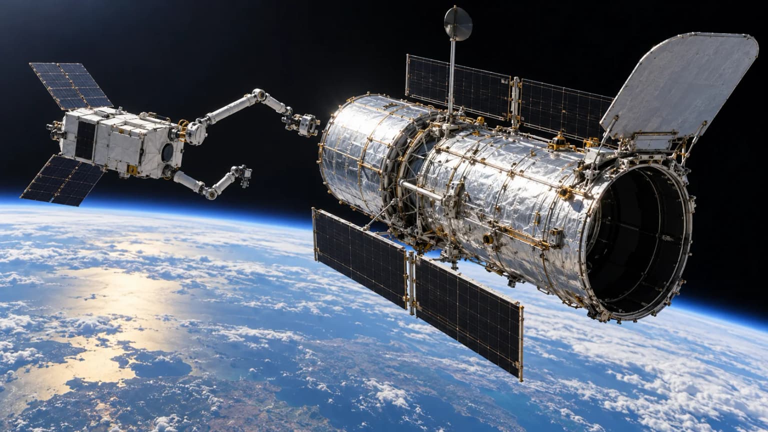 Иллюстрация к материалу «NASA запросило у компаний варианты продления работы телескопа Hubble»