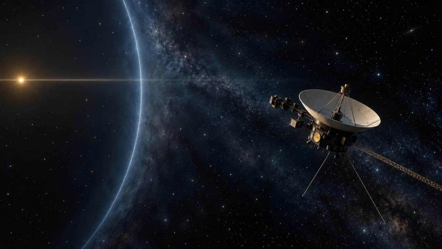 Иллюстрация к материалу «Voyager 1 удалится от Солнца на один световой день 18 ноября»