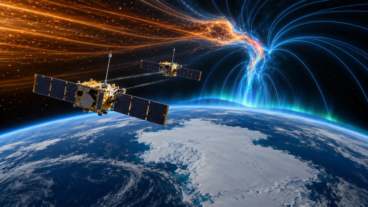 Иллюстрация к материалу «Спутники TRACERS показали, что магнитное пересоединение у Земли смещается в пространстве»