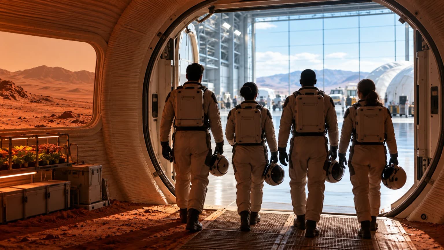 Иллюстрация к материалу «NASA завершит 378-дневную имитацию миссии на Марс»