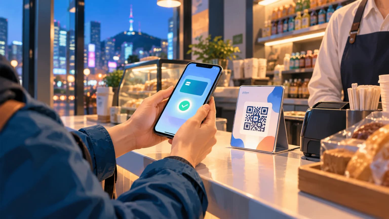 Иллюстрация к материалу «В Южной Корее заработала оплата по QR-кодам через «Мой МТС»»